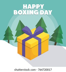 Happy boxing day design 