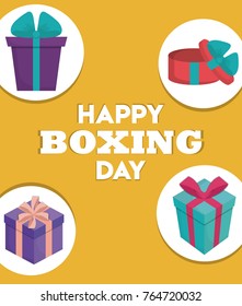 Happy boxing day design 