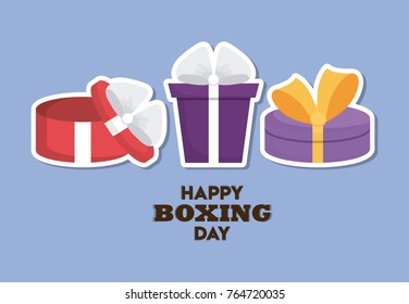 Happy boxing day design 