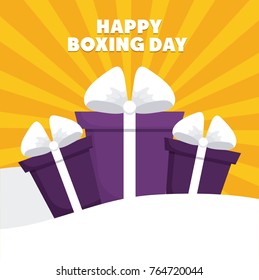 Happy boxing day design 