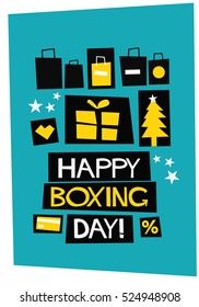 Happy Boxing Day Messages, Wishes, Quotes, And Images 47 Happy Boxing Day! (Flat Style Vector Illustration Quote Poster Design)
