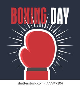 Happy Boxing Day Illustration Vector Design