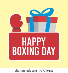 Happy Boxing Day Illustration Vector Design