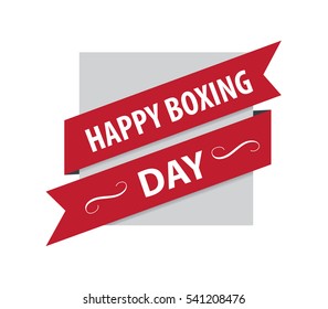 Happy Boxing Day Shape for digital purpose