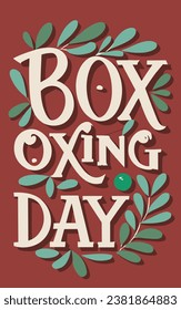 Happy Boxing Day Typograpic Design