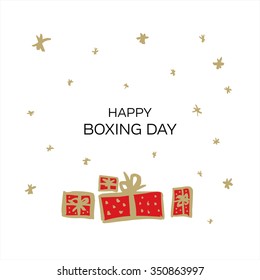 Happy Boxing Day! Vector illustration