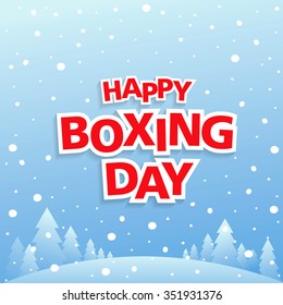 Happy Boxing Day! Vector Illustration