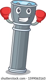 Happy Boxing flashlight Scroll mascot character style