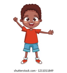 Happy boy cartoon