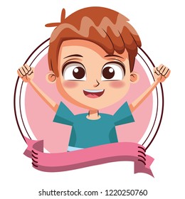 Happy boy cartoon