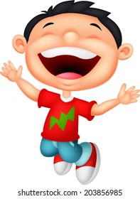 Happy boy cartoon