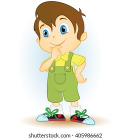 Happy boy cartoon