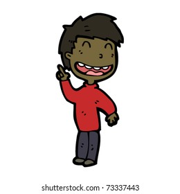 happy boy cartoon