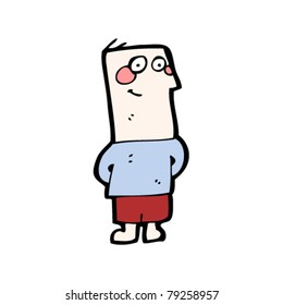 caricatura de un niño feliz