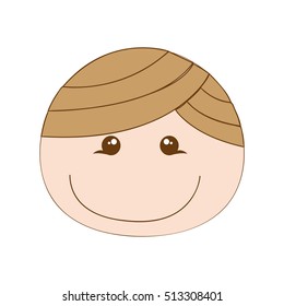 happy boy cartoon icon image