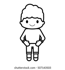 happy boy character avatar vector illustration design