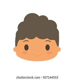 happy boy character avatar vector illustration design