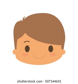 happy boy character avatar vector illustration design
