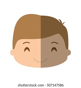 happy boy character avatar vector illustration design