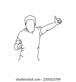 niño feliz dibujar línea continua diseño minimalista dibujo de una línea niño feliz