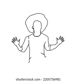 happy boy drawing continuous line minimalist design one line drawing happy boy