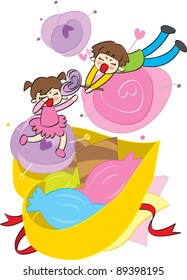 Happy Boy and Girl