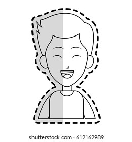 happy boy kid or child icon image 