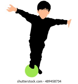 Happy boy  with soccer ball 