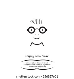 happy boy, web icon. vector design