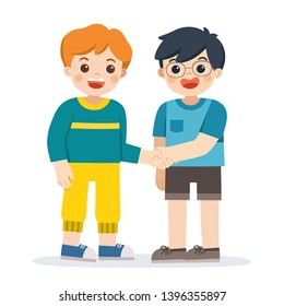 4,081 Two boys clipart Images, Stock Photos & Vectors | Shutterstock