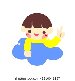Happy boys Vector allows for easy customization 