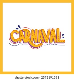 Happy Brazil Carnival Festive vector illustration