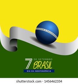 Happy Brazil independence day graphic design - Vector