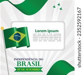 happy Brazil Independence day template 