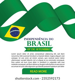 happy Brazil Independence day template 