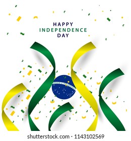 Happy Brazil Independence Day Vector Template Design Illustration