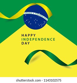 Happy Brazil Independence Day Vector Template Design Illustration