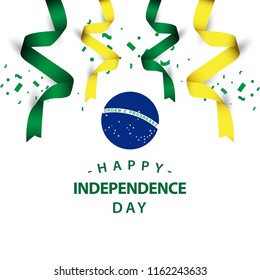 Happy Brazil Independence Day Vector Template Design Illustration