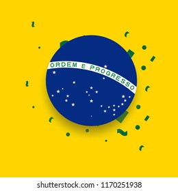 Happy Brazil Independence Day Vector Template Design Illustration