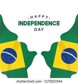 Happy Brazil Independence Day Vector Template Design Illustration