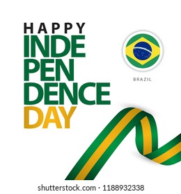 Happy Brazil Independence Day Vector Template Design Illustration - Shutterstock ID 1188932338