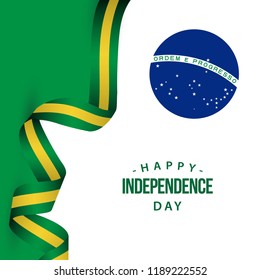 Happy Brazil Independence Day Vector Template Design Illustration
