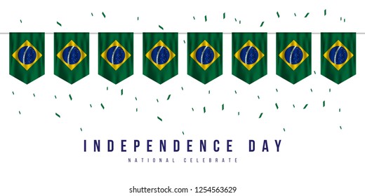 Happy Brazil Independence Day Vector Template Design Illustration