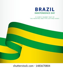 Happy Brazil Independence Day Vector Template Design Illustration