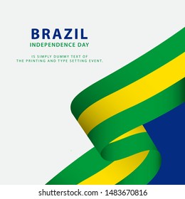 Happy Brazil Independence Day Vector Template Design Illustration