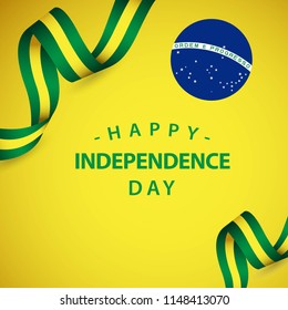 Happy Brazil Independent Day Vector Template Design Illustration