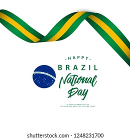 Happy Brazil National Day Vector Template Illustration