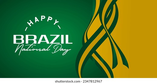 Happy Brazil National Day Vector Template Illustration