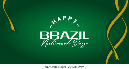 Happy Brazil National Day Vector Template Illustration