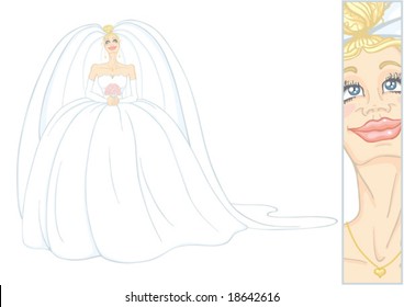 Happy bride